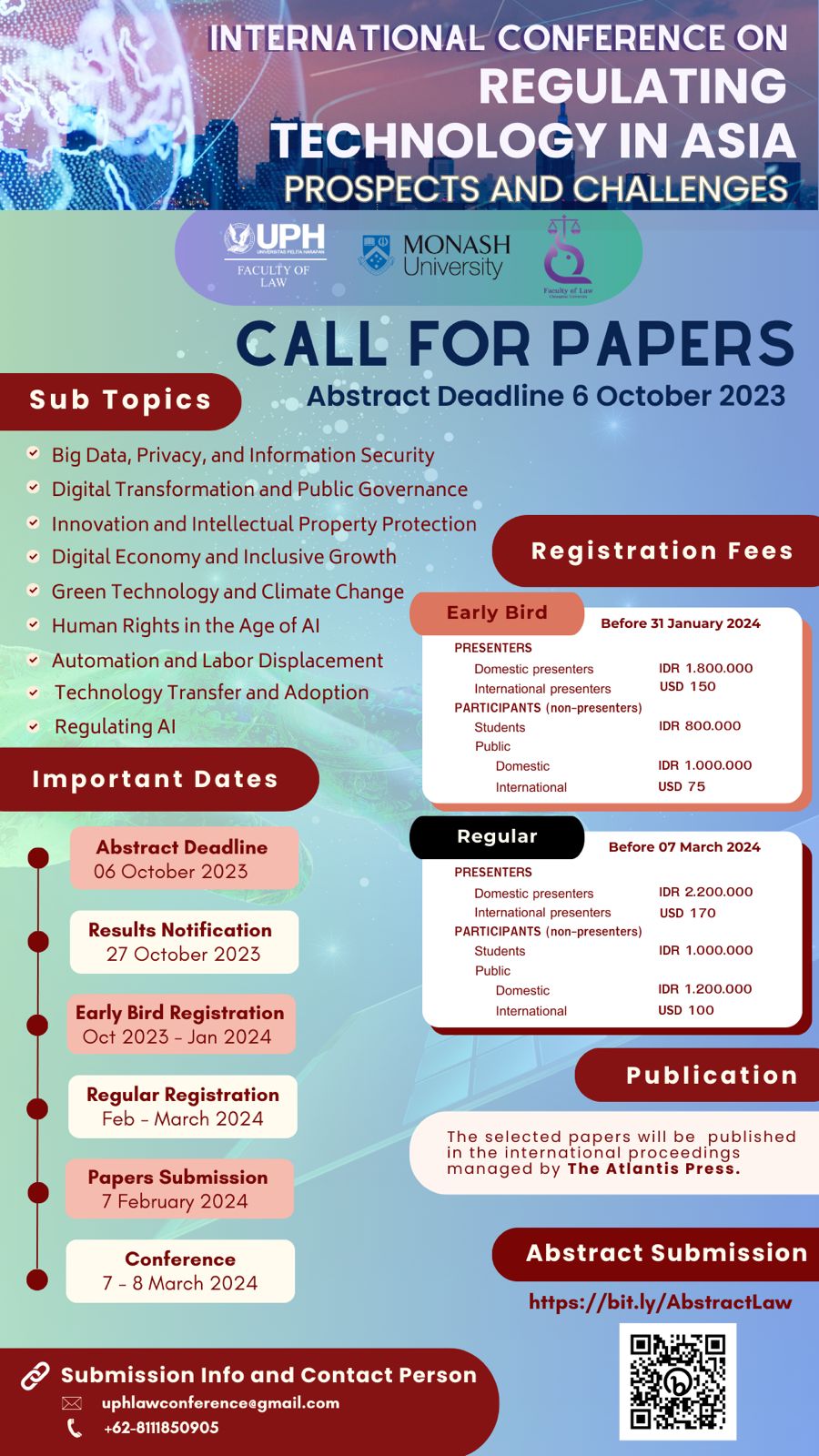 International Conference on Regulating Technology In Asia Prospects and Challenges